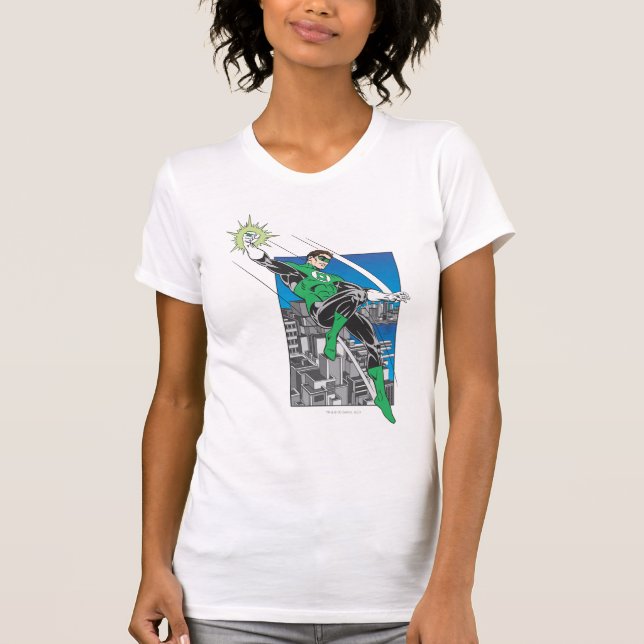 T-shirts Terra dos Lanternas Verdes na Cidade (Frente)