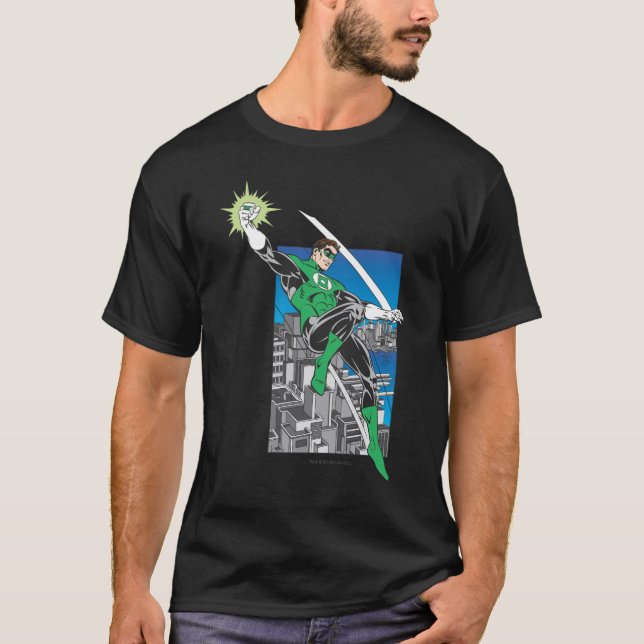 T-shirts Terra dos Lanternas Verdes na Cidade (Frente)