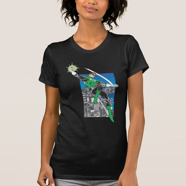 T-shirts Terra dos Lanternas Verdes na Cidade (Frente)