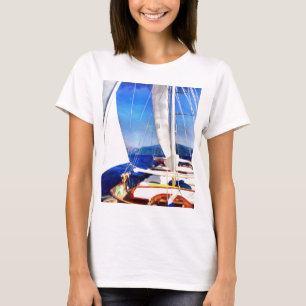 T-shirts Terra Foi Criada Para Barcos Visitarem Arte À Vela