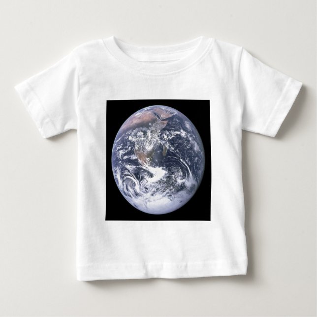 T-shirts Terra "O Mármaco Azul" parece da Apolo 17 (Frente)