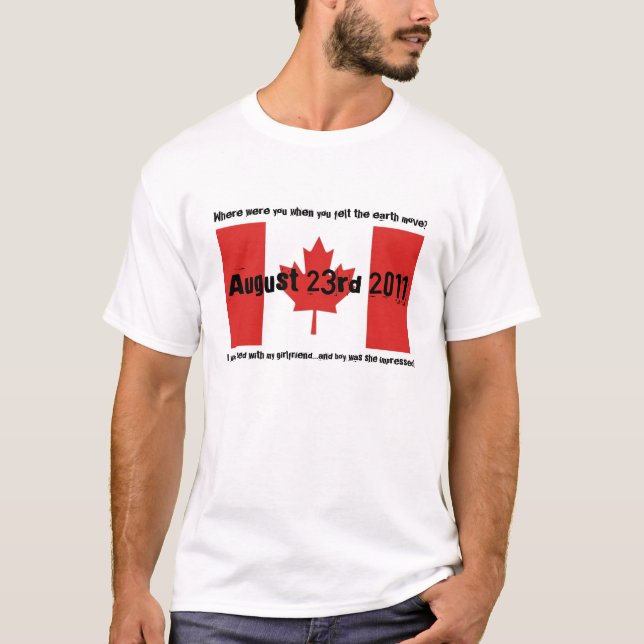 T-shirts Terramoto Humor-Canadá 2011 (Frente)