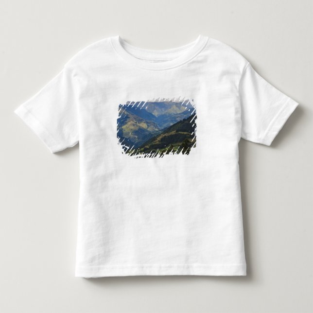 T-shirts Terras agrícolas e aldeia nos Himalaias (Frente)