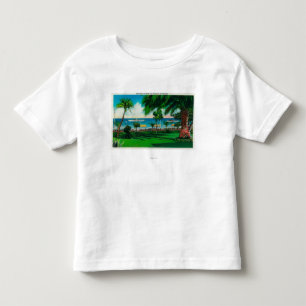 T-shirts Terras na frente de St. Catherine do hotel