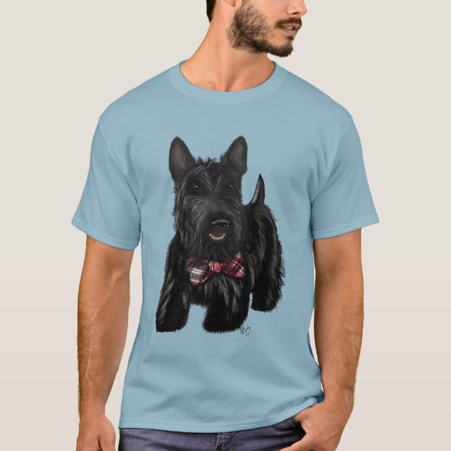 T-shirts Terrier escocês e Arco (Frente)