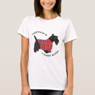 T-shirts Terrier Felicidade escocesa - Sweater de Xadrez ve