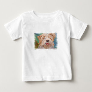 T-shirts Terrier Retrato, Pet Dog Arte