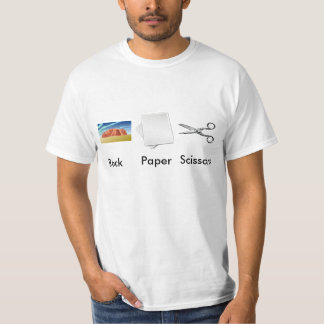 T-shirts Tesouras de papel da rocha