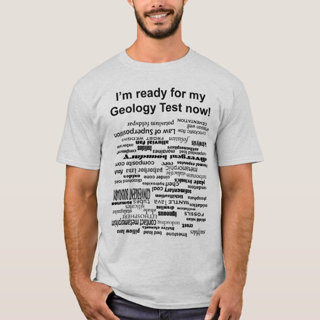 T-shirts Teste da geologia (Frente)