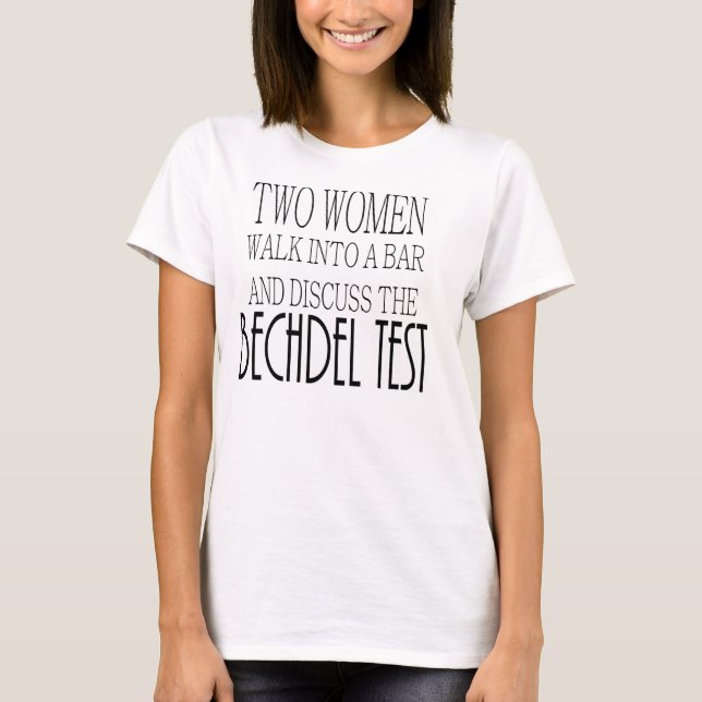 T-shirts Teste de Bechdel (Frente)