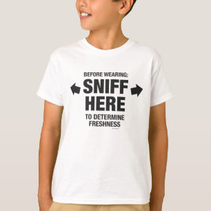 T-shirts Teste de cheirão Engraçado Crianças de Gag T-Sh