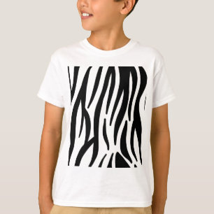 T-shirts Teste padrão animal da zebra do impressão