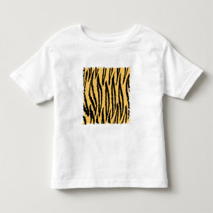 T-shirts Teste padrão do impressão do tigre. Laranja e
