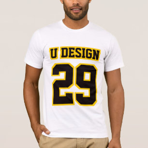 T-shirts Teto de 2 DOURADAS Americanos Roupas e BRANCOS PRE