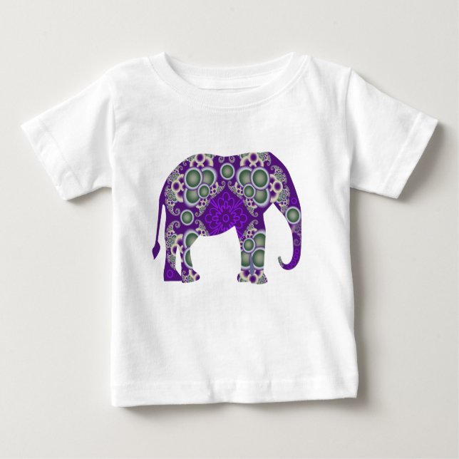 T-shirts Teto elefante bonito (Frente)