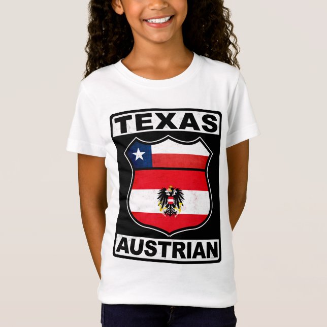 T-shirts Texas Austríaco Americano (Frente)