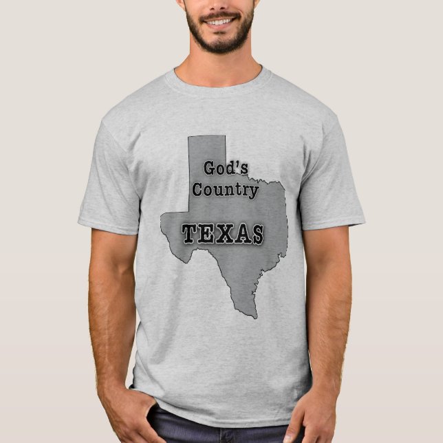 T-shirts Texas é o PAÍS do DEUS (Frente)