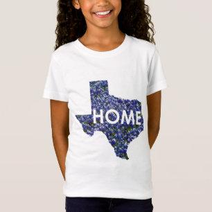 T-shirts Texas é parte superior Home das meninas
