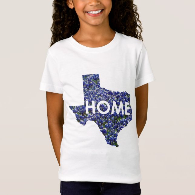 T-shirts Texas é parte superior Home das meninas (Frente)