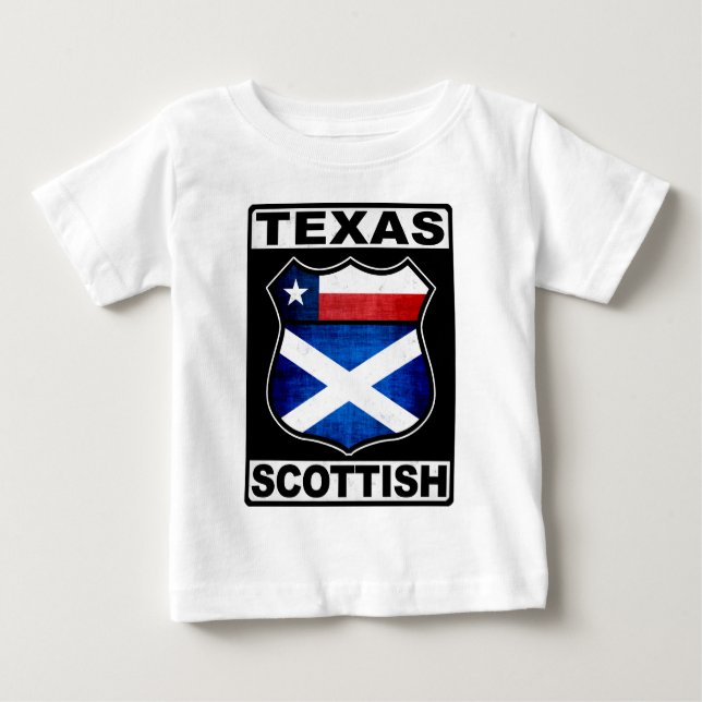 T-shirts Texas Scottish American (Frente)