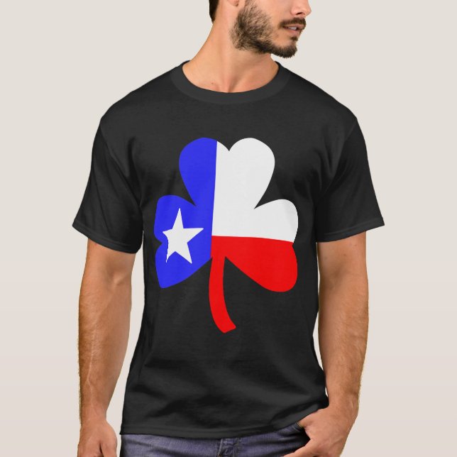T-shirts Texas Shamrock (Frente)