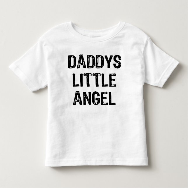 T-shirts Texto Anjo De pai Com Asas Traseiras (Frente)