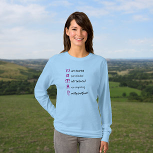 T-shirts Texto da MULHER Inspiradora