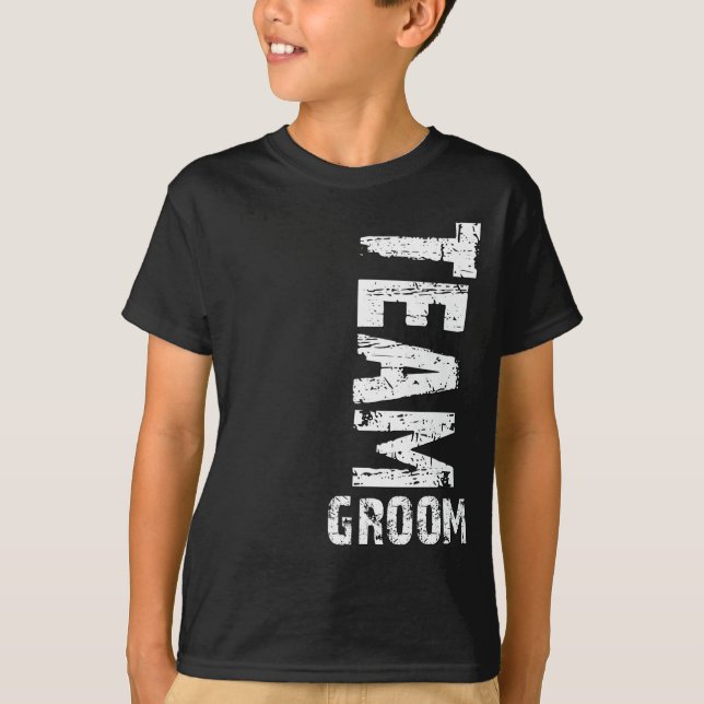 T-shirts Texto de Grunge Extra Grande do Grupo (Frente)