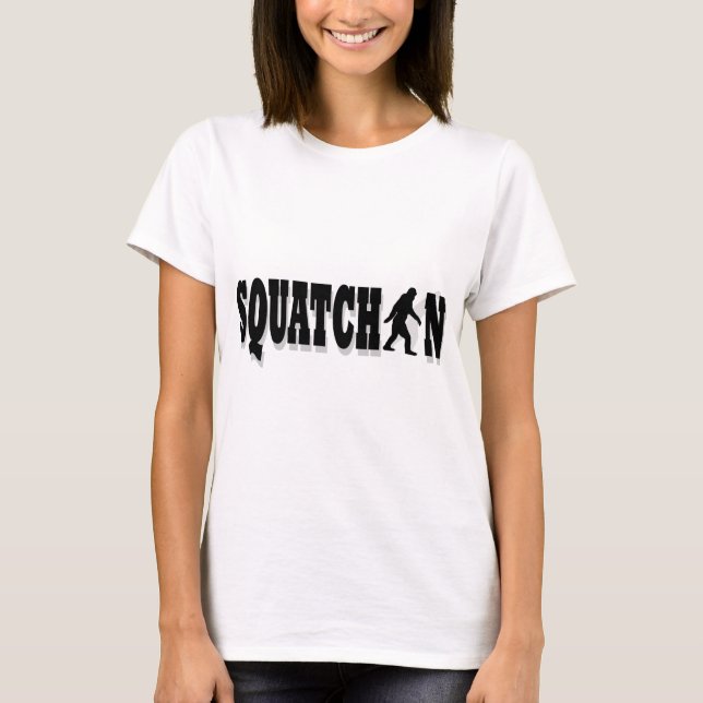 T-shirts Texto preto ao quadrado (Frente)