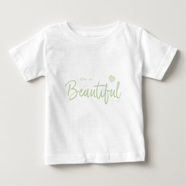T-shirts Texto verde-bonito-verde-vida (Frente)