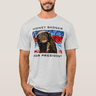 T-SHIRTS TEXUGO DE MEL PARA O PRESIDENTE