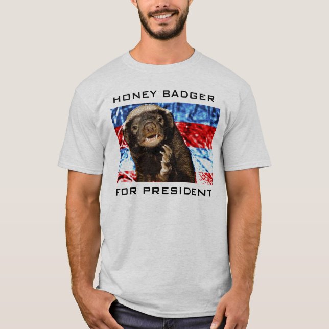 T-SHIRTS TEXUGO DE MEL PARA O PRESIDENTE (Frente)