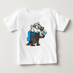 T-shirts Texugo Selfie do filho do baby-boom do guaxinim