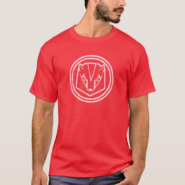 T-shirts Texugo vermelho (Frente)
