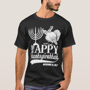T-shirts Thanksgivukkah feliz personalizado