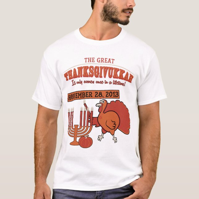 T-shirts 'Thanksgivukkah festivo (Frente)