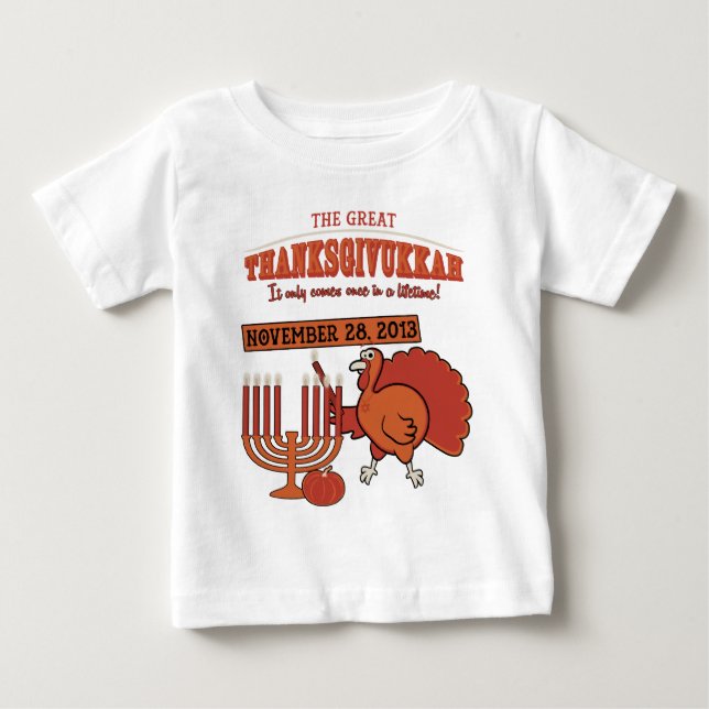 T-shirts 'Thanksgivukkah festivo (Frente)