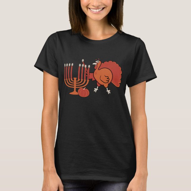 T-shirts Thanksgivukkah Turquia (Frente)