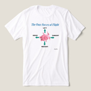 T-shirts THE FOUR FORCES OF FLIGHT by Sandra Boynton