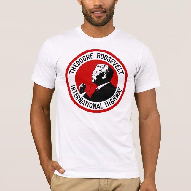 T-shirts Theodore Roosevelt - Estrada Internacional (Frente)