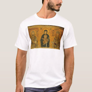 T-shirts Theotokos com Ss. Constatine e… - personalizado