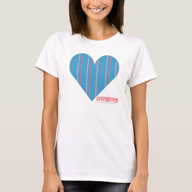 T-shirts Thin Stripes Aqua 3 (Frente)