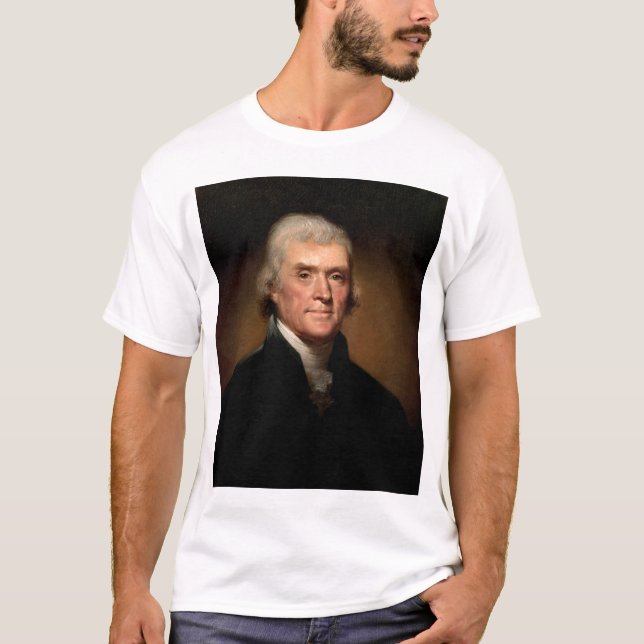 T-shirts Thomas Jefferson na tirania (Frente)