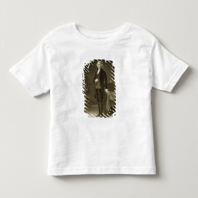 T-shirts Thomas Jefferson, ó presidente do Stat unido (Frente)