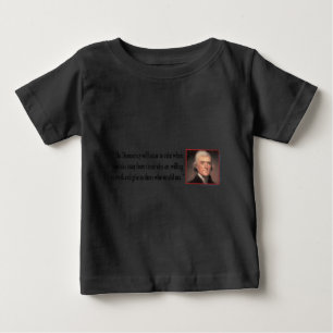 T-shirts Thomas Jefferson Sobre Democracia