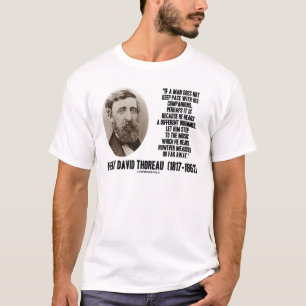 T-shirts Thoreau Um Drummer Diferente Passeia Para A Música
