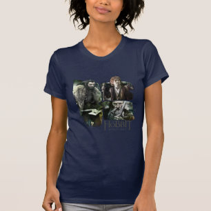 T-shirts THORIN OAKENSHIELD™, BILBO BAGGINS™ E Gandalf Art