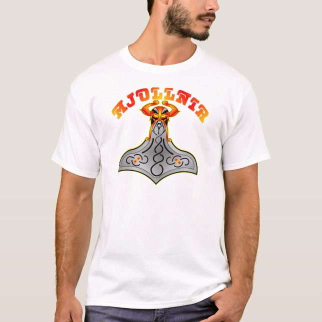 T-shirts Thor's Hammer Mjollnir (Frente)