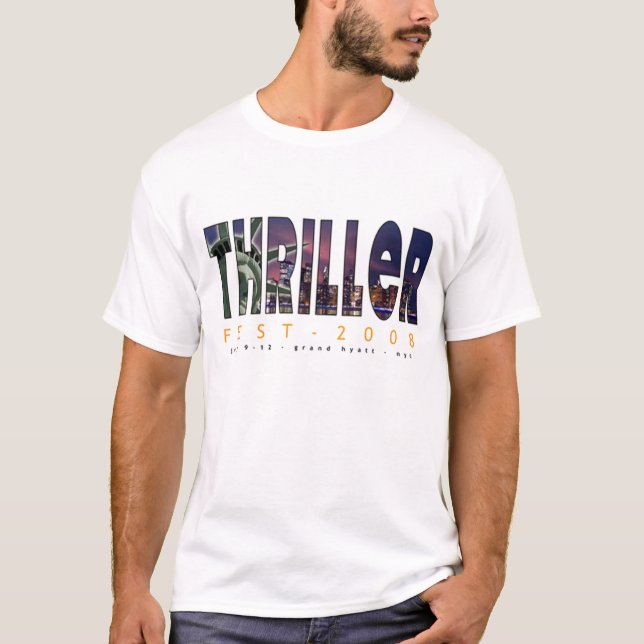 T-shirts ThrillerfestBanner 2008 (Frente)