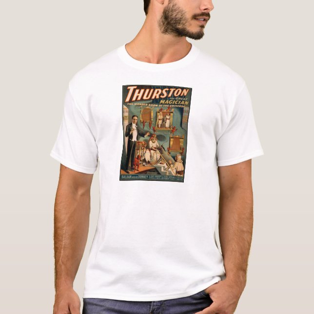 T-shirts Thurston o grande mágico (Frente)